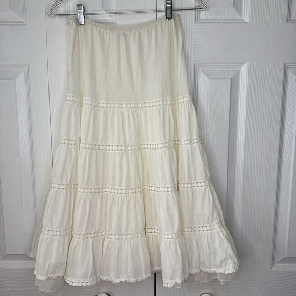 barbizon Other - Vtg Barbizon Blendaire Batiste Beige Tiered Half Slip Skirt Petti Boff 14 16 XL